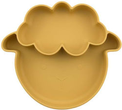 Dodo's Land Baby Food Plate made of Silicone Yellow