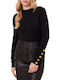 Mind Matter Women's Long Sleeve Sweater Black