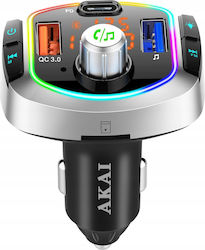 Akai Proffesional FM Transmitter Αυτοκινήτου Fmt63bt με Bluetooth