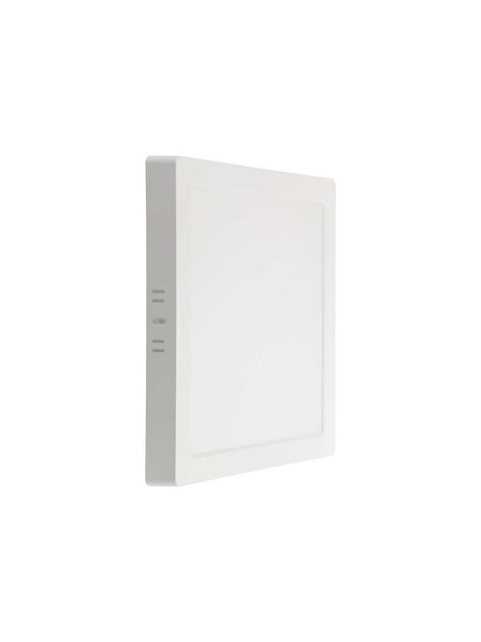 V-TAC Pătrat Metalic Spot Încorporat cu LED Integrat și Lumină Alb Cald Alb 12.08x12.08cm. 1buc