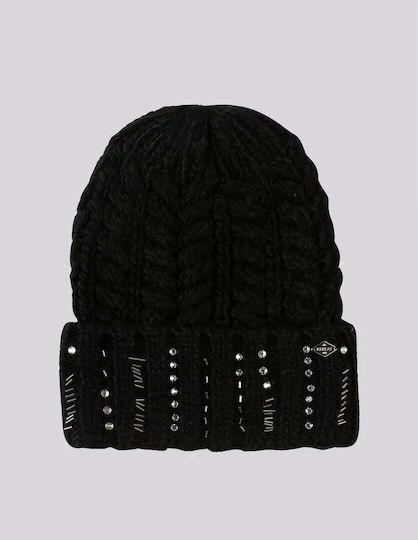 Beanie Unisex Beanie Knitted in Black color
