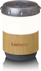 Lenco Bluetooth Speaker 3W with Battery Life up to 40 hours Bamboo-White