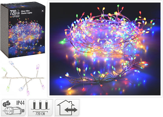 720 Lichterketten LED 7.2m. Mehrfarbige in Zeichenfolge 1Stück