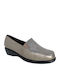 Δερμάτινα Γυναικεία Loafers σε Ασημί Χρώμα