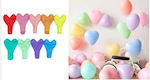 Set of 12 Balloons Latex Multicolour Valentine's Day Party