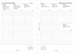 Filofax Wöchentlich Ersetzte Seiten Weiß 2024