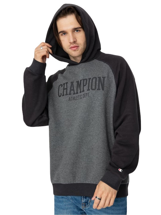 Champion Φούτερ με Κουκούλα Γκρι