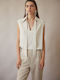 Bill Cost Women's Blouse Sleeveless White