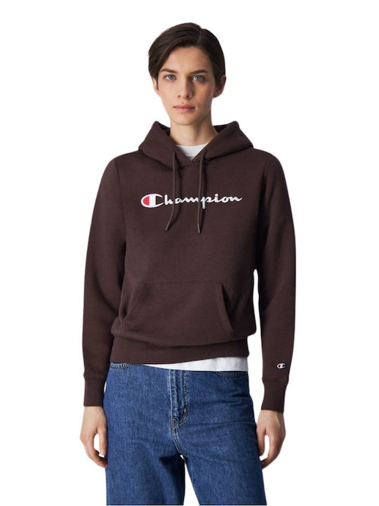 Champion Women's Hooded Sweatshirt Brown