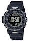Casio Ψηφιακό Ανδρικό Ρολόι Χρονογράφος Μπαταρίας με Μαύρο Καουτσούκ Λουράκι