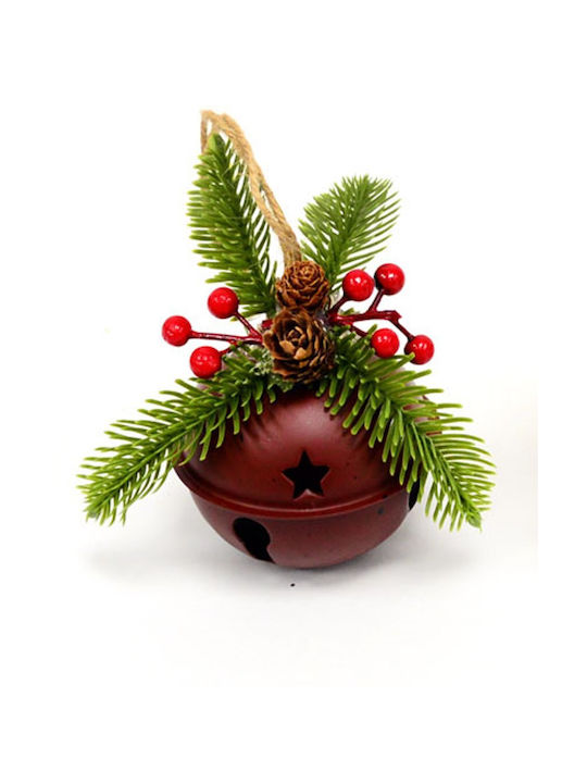 Κρεμαστό Christmas Bell Ornament Burgundy