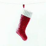 Christmas Decorative Fabric Red Socks L44.5xW20...