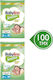 Babylino Sensitive Cotton Soft 1+1 Πάνες με Αυτοκόλλητο No. 2 για 3-6kg 100τμχ