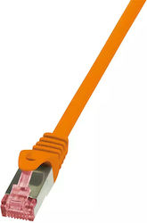LogiLink CQ2048S U/UTP Кат.6 Мрежов Кабел Ethernet 1.5м Оранжев