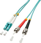 Lindy Fiber Optic Cable 10m Turquoise 1pcs