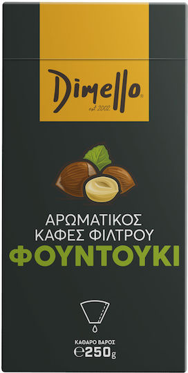 Dimello Καφές Φίλτρου Hazelnut Αλεσμένος 250gr