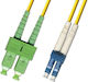 Microconnect Καλώδιο Οπτικής Ίνας SC/APC-LC/UPC 2m Κίτρινο