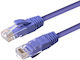 Microconnect U/UTP Cat.6a Ethernet Network Cable 0.5m Purple 1pcs