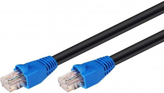 Microconnect U/UTP Cat.6 (Gigabit) Καλώδιο Δικτύου Ethernet εξωτερικού χώρου 10m Μαύρο