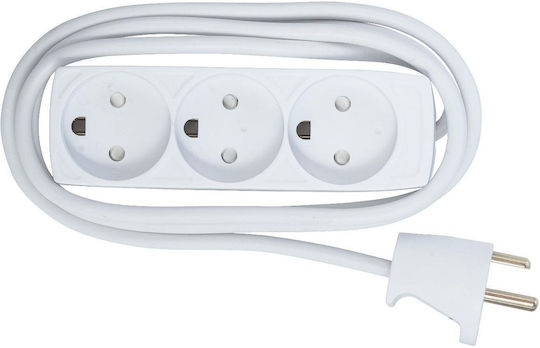 Microconnect Power Strip 3 Sockets with Switch and 3m Cable