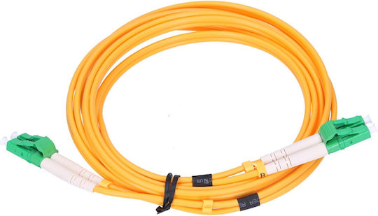 Extralink Καλώδιο Οπτικής Ίνας LC/APC-LC/APC 1m Κίτρινο
