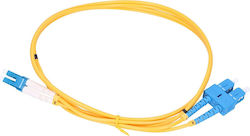 Extralink EX.1742 Οπτική Ίνα SC/UPC-LC/UPC 1m Κίτρινη