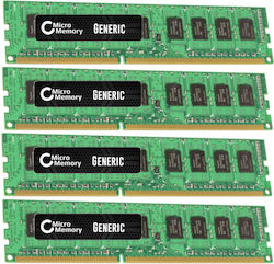 CoreParts 32GB DDR3 RAM with 4 Modules (4x8GB) and 1600 Speed for Desktop