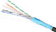 Extralink F/FTP Cat.6 (Gigabit) Καλώδιο Δικτύου Ethernet χωρίς ακροδέκτες 305m Μαύρο