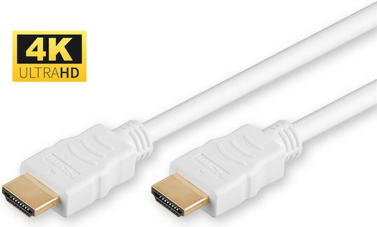 Microconnect HDMI 1.4 Cable HDMI male - HDMI male 5m White