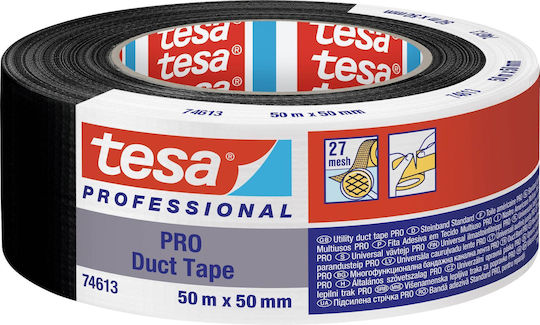 Tesa Self-Adhesive Repair Tape Black 50mmx50m 1pcs