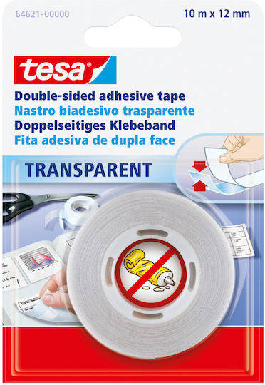 Tesa Самозалепваща Двустранна лента Прозрачна 12ммx10м 1бр