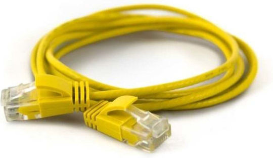 Wantec U/UTP Cat.6a (Gigabit) Καλώδιο Δικτύου Ethernet 25m Κίτρινο