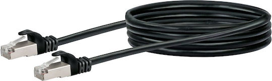 Schwaiger S/FTP Cat.6 (Gigabit) Καλώδιο Δικτύου Ethernet 2.5m Μαύρο