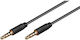 Microconnect 3.5mm Jack Cable - 3.5mm Male - 3.5mm Male Black 2m