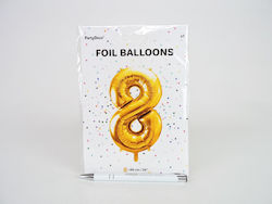 Balloon Nummer 8 Gold 86cm 8