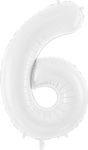 Balloon Foil Jumbo Birthday-Celebration Number White 86cm