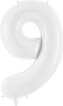 Balloon Foil Jumbo Number White 86cm