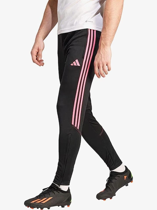 Tiro 23 Club Training Fußball Jogginghose Glänzend mit Gummizug Schwarz