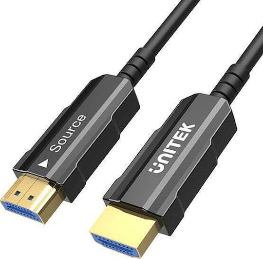 Unitek HDMI 2.0 Premium High Speed 4K 60Hz HDR Cable HDMI male - HDMI male 30m Μαύρο