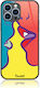 Pop Art Kiss Umschlag Rückseite Silikon Mehrfarbig (Huawei Nova 11i)