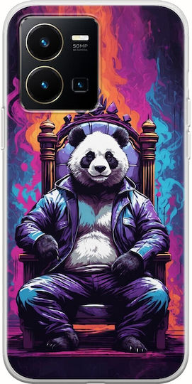 Wild Animals Panda Back Cover Silicone Multicolour (Vivo Y22S / Y35)