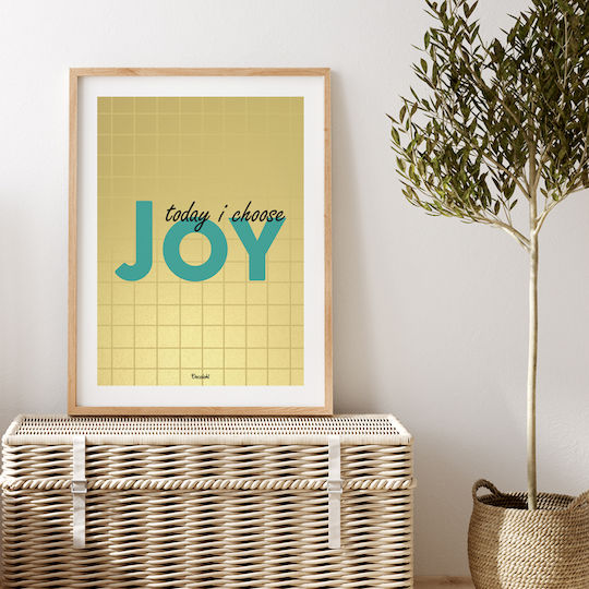 Today I Choose Joy Κάδρο Χάρτινο 20x30cm