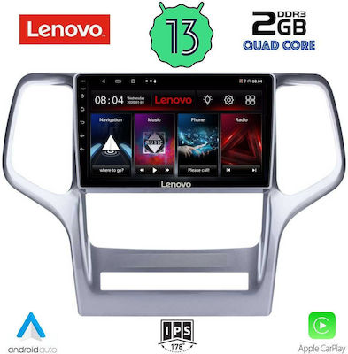 Lenovo Car-Audiosystem für Jeep Großer Cherokee 2011-2014 (Bluetooth/USB/WiFi/GPS/Apple-Carplay/Android-Auto) mit Touchscreen 9"