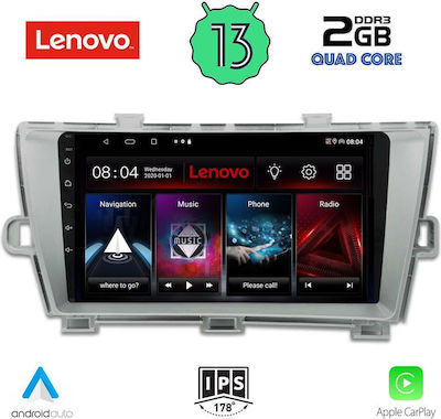 Lenovo Sistem Audio Auto pentru Toyota Prius 2009-2015 (Bluetooth/USB/WiFi/GPS/Apple-Carplay/Android-Auto) cu Ecran Tactil 9"