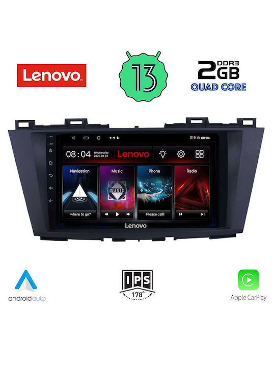 Lenovo Car-Audiosystem für Mazda 5 2011> (Bluetooth/USB/WiFi/GPS/Apple-Carplay/Android-Auto) mit Touchscreen 9"