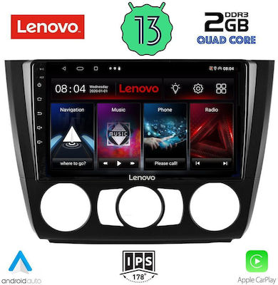 Lenovo Sistem Audio Auto pentru BMW Magazin online / E81 2004-2013 cu A/C (Bluetooth/USB/WiFi/GPS/Apple-Carplay/Android-Auto) cu Ecran Tactil 9"