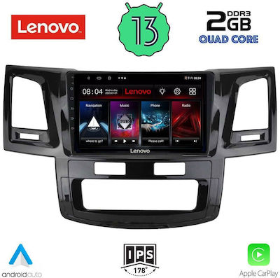 Lenovo Sistem Audio Auto pentru Toyota Hilux 2005-2016 (Bluetooth/USB/WiFi/GPS/Apple-Carplay/Android-Auto) cu Ecran Tactil 9"