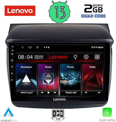 Lenovo Sistem Audio Auto pentru Mitsubishi L200 2006-2015 (Bluetooth/USB/WiFi/GPS/Apple-Carplay/Android-Auto) cu Ecran Tactil 9"
