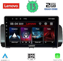 Lenovo Car-Audiosystem für Renault Logan Dacia Logan 2020> (Bluetooth/USB/WiFi/GPS/Apple-Carplay/Android-Auto) mit Touchscreen 9"