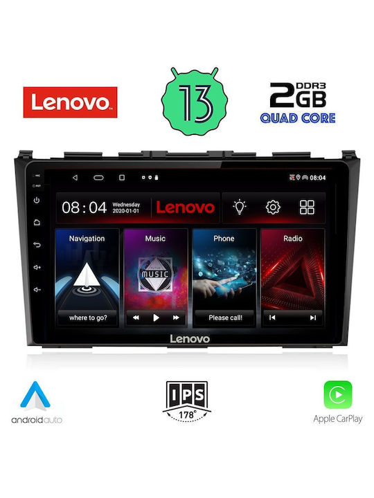 Lenovo Ηχοσύστημα Αυτοκινήτου για Honda CR-V 2006-2012 (Bluetooth/USB/WiFi/GPS/Apple-Carplay/Android-Auto) με Οθόνη Αφής 9"